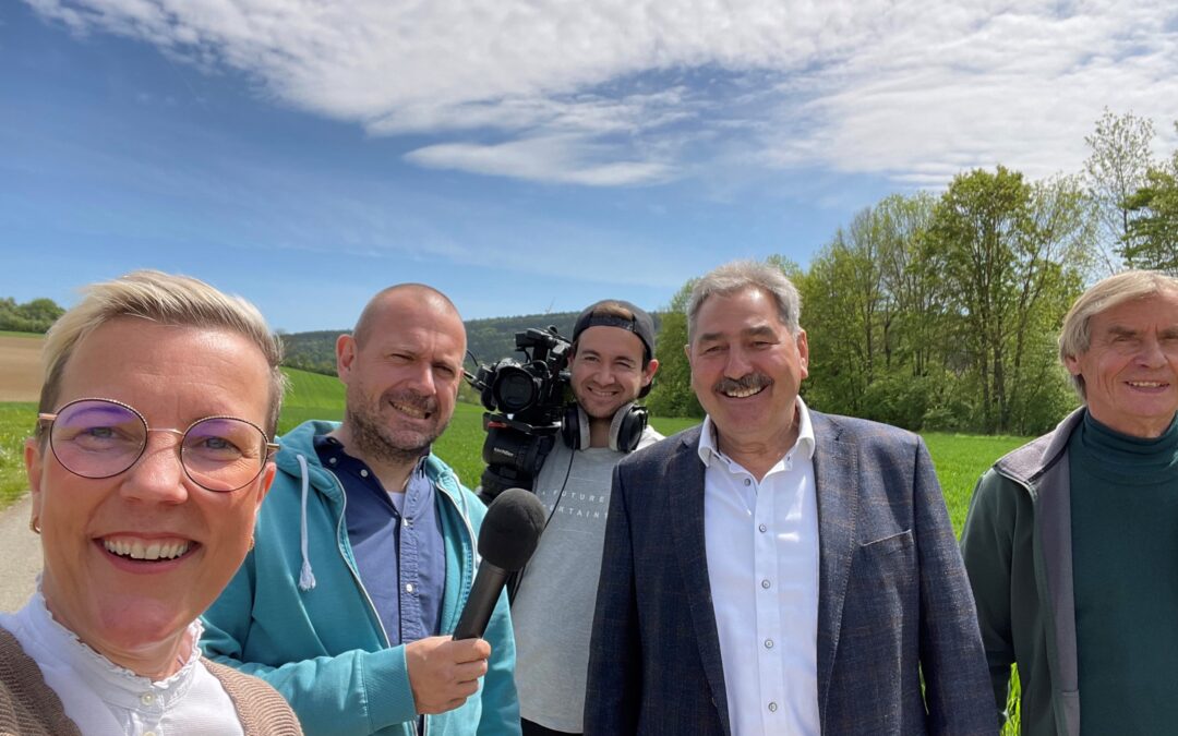 Filmteam der Land.Gemeinsam.Gestalten Bayerntour zu Gast in Thüngen